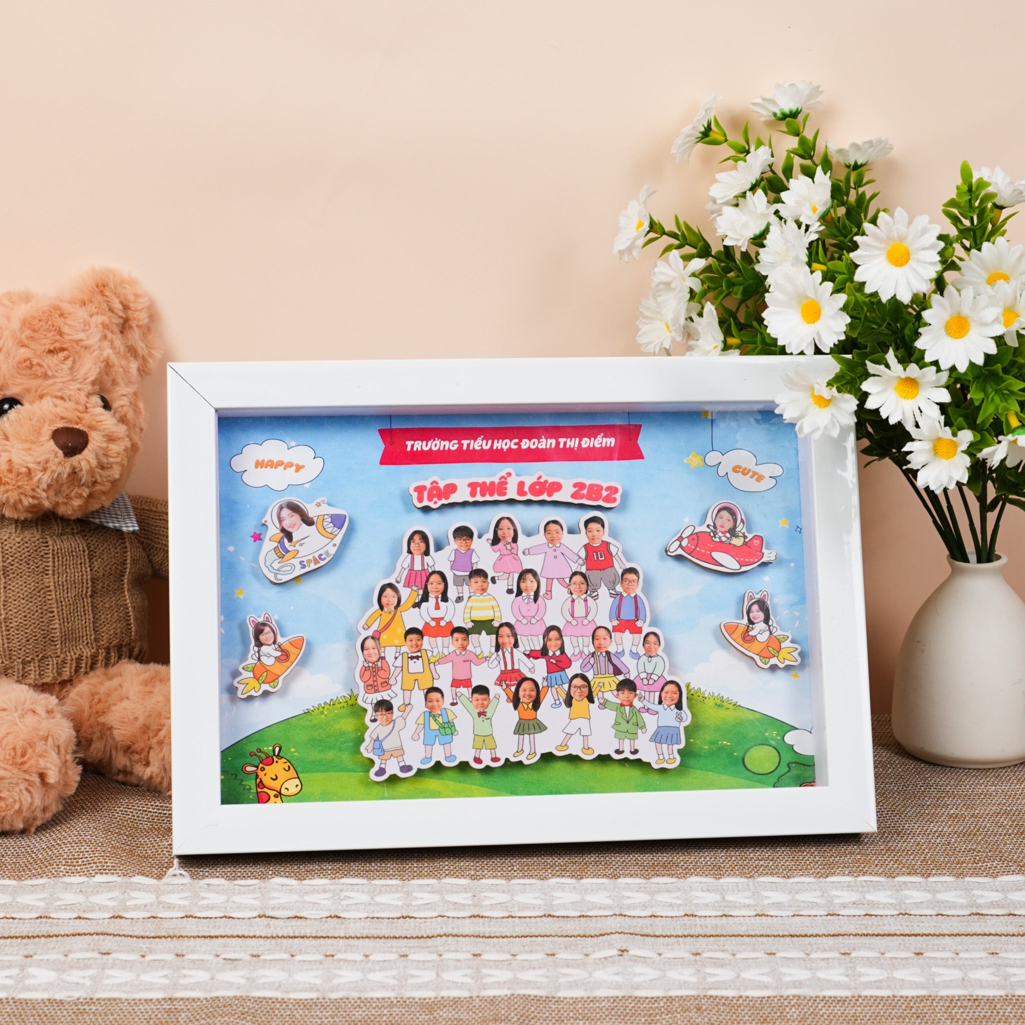 Khung ảnh 3D tốt nghiệp tập thể  - Thiết kế theo yêu cầu