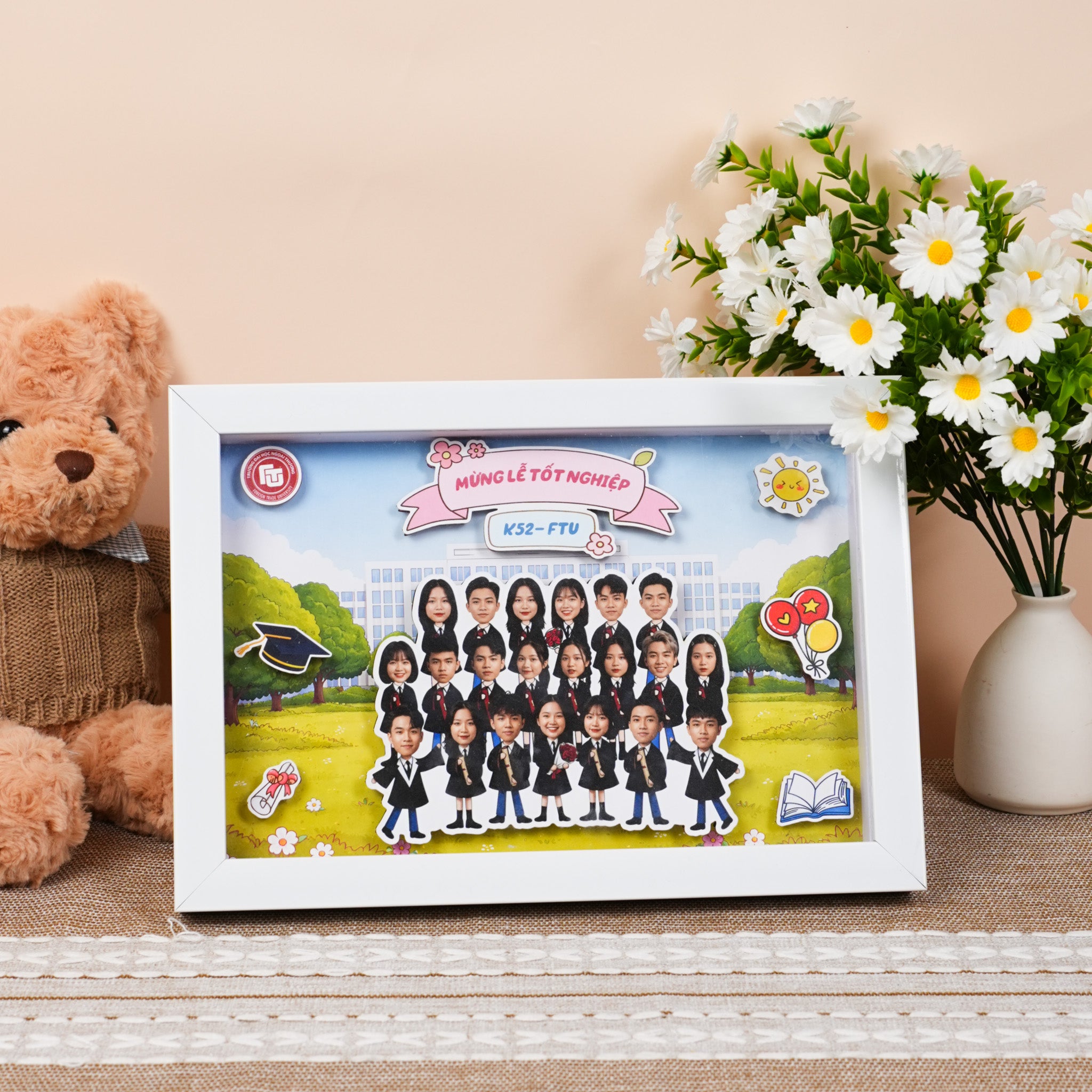 Khung ảnh 3D tốt nghiệp tập thể  - Thiết kế theo yêu cầu