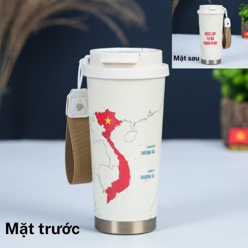 LY GIỮ NHIỆT KỶ NIỆM VIỆT NAM - Quà tặng cá nhân hóa, in theo yêu cầu - Ly giữ nhiệt cao cấp 520ML, quà tặng quê hương
