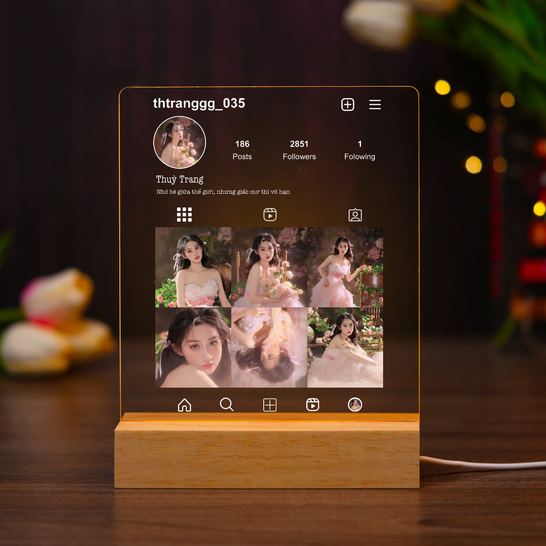 ĐÈN NGỦ KỶ NIỆM NGÀY QUỐC TẾ PHỤ NỮ - Thiết kế theo yêu cầu - Đèn LED 3D trang trí phòng, quà tặng tri ân phái đẹp