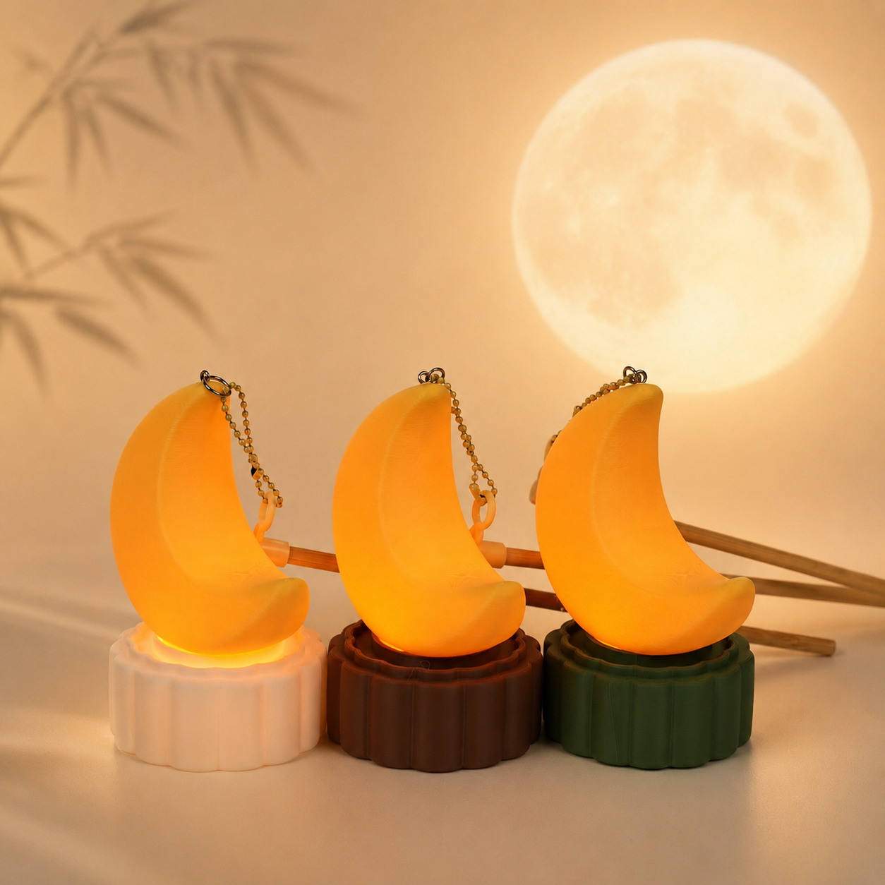Đèn Lồng Bánh Trung Thu Mặt Trăng – Đèn Cầm Tay Trang Trí Tết Trung Thu