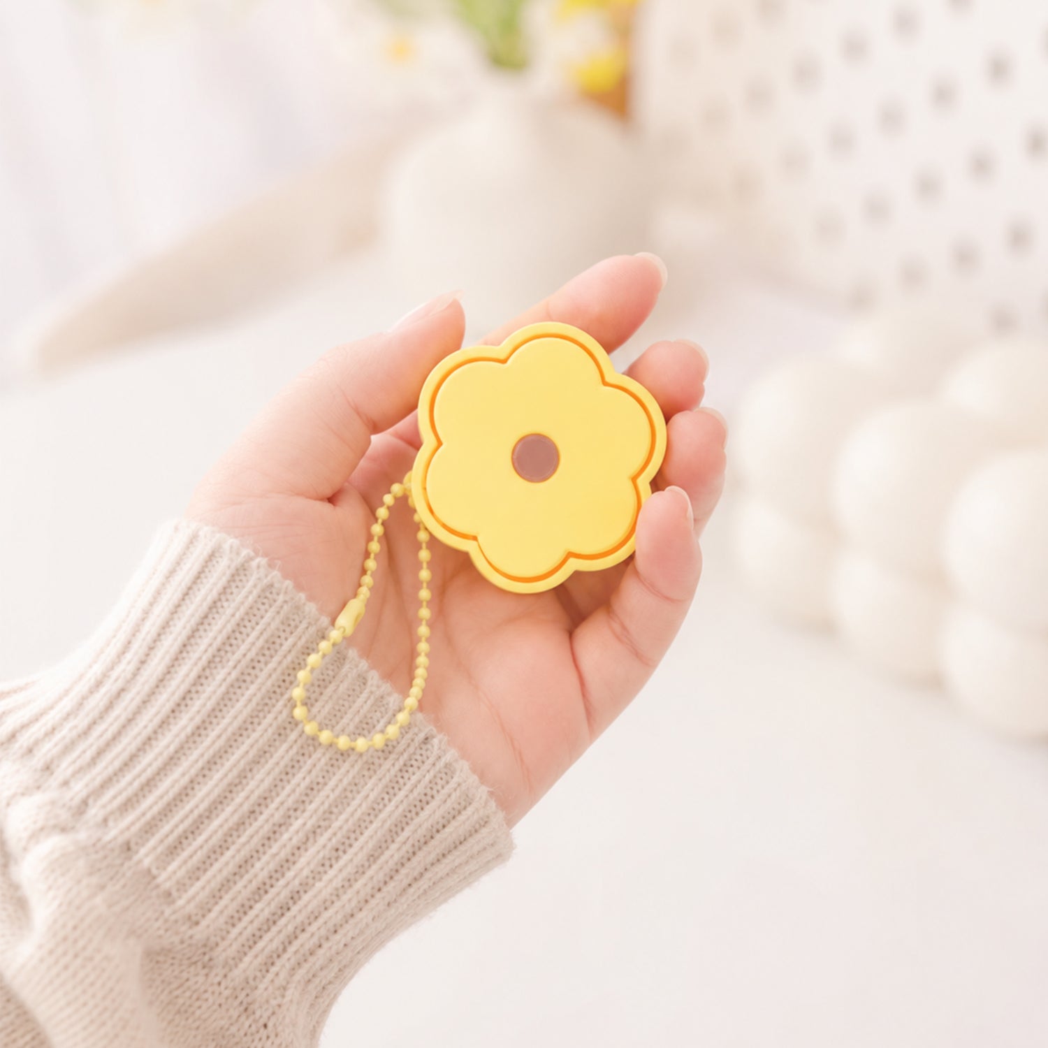Móc Khoá Clicky Bông Hoa Dễ Thương – Phụ Kiện Mini Cute