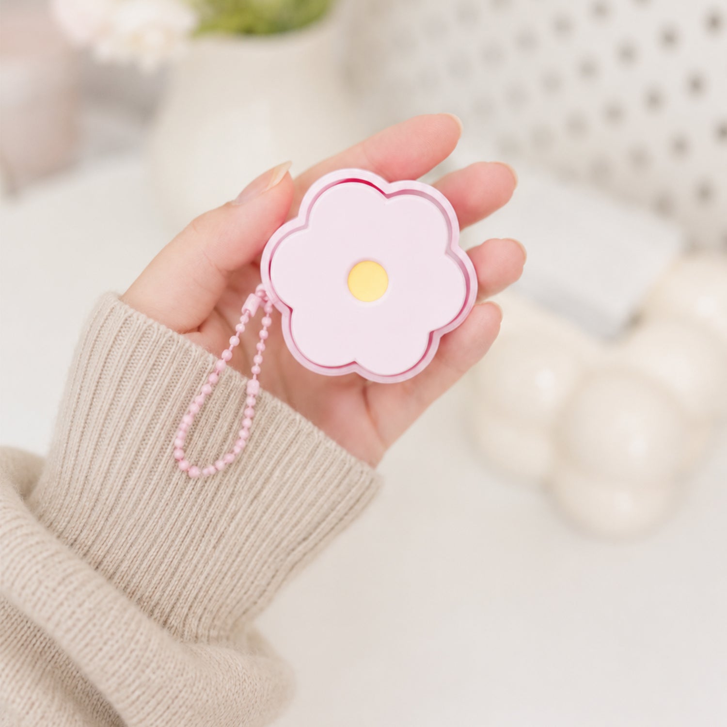 Móc Khoá Clicky Bông Hoa Dễ Thương – Phụ Kiện Mini Cute