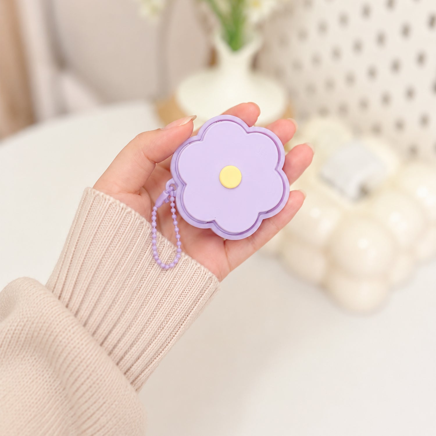 Móc Khoá Clicky Bông Hoa Dễ Thương – Phụ Kiện Mini Cute