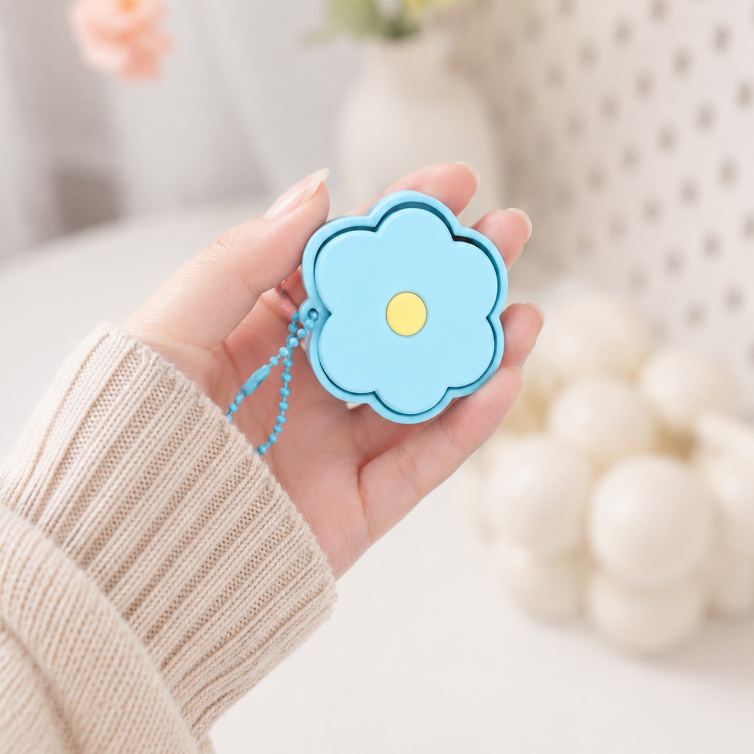 Móc Khoá Clicky Bông Hoa Dễ Thương – Phụ Kiện Mini Cute