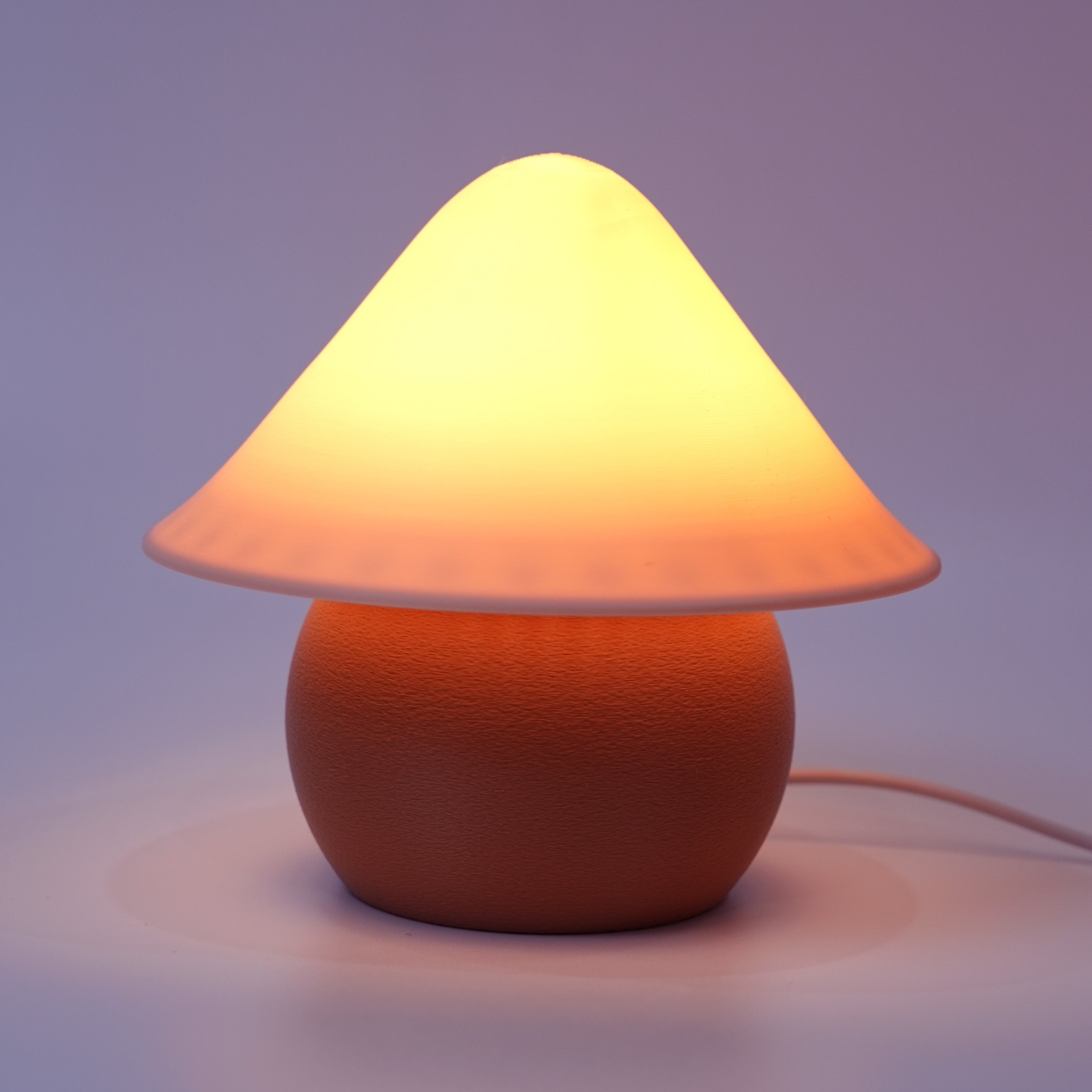 Amber Dome Lamp – Đèn Ngủ Trang Trí Đầu Giường, Ánh Sáng Vàng Ấm Sang Trọng