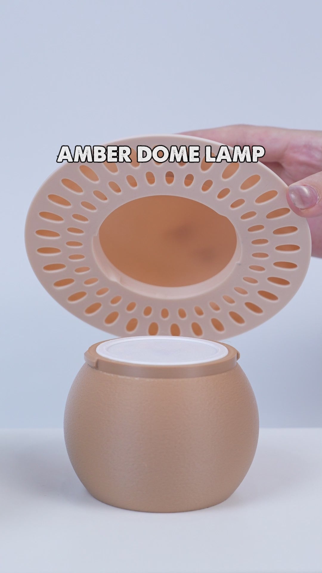 Amber Dome Lamp – Đèn Ngủ Trang Trí Đầu Giường, Ánh Sáng Vàng Ấm Sang Trọng